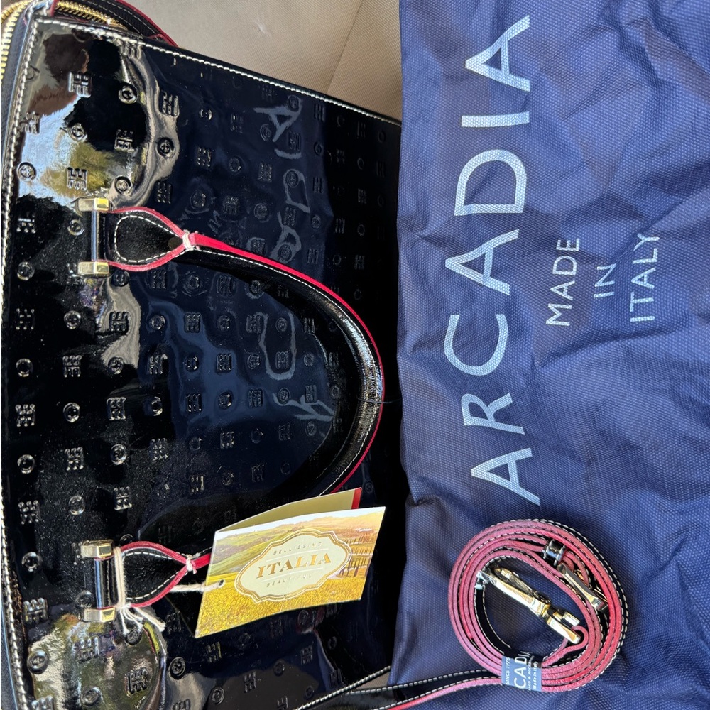 Brand new Italian Patent Leather Handbag w/dustbag - Picture 3 of 3